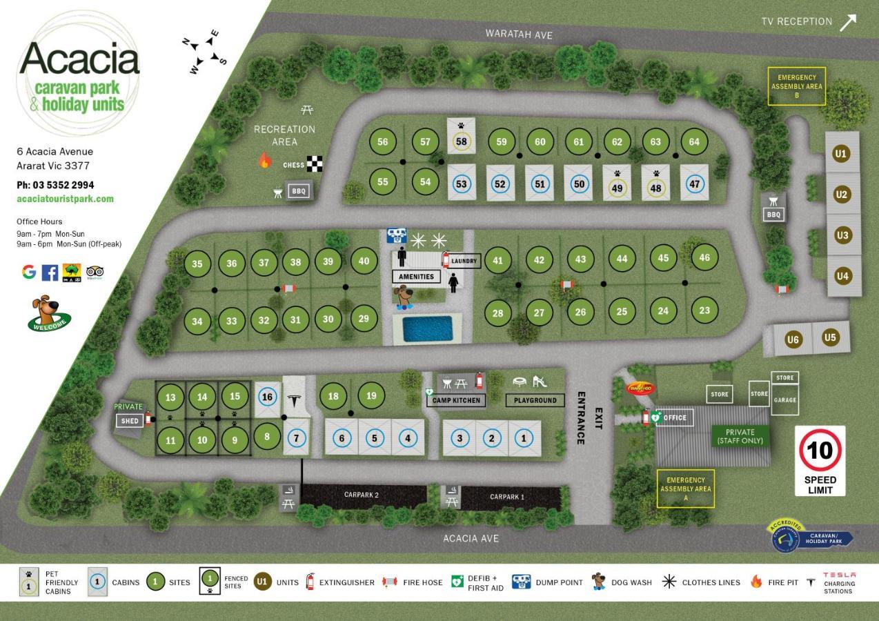 Acacia Caravan Park & Holiday Units Ararat Exterior foto